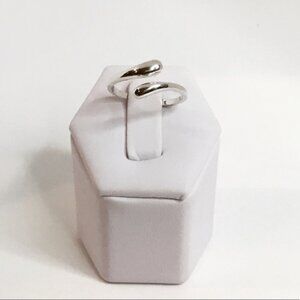 Sale $15 Firm! Sterling Silver Adjustable Double Drop Ring
